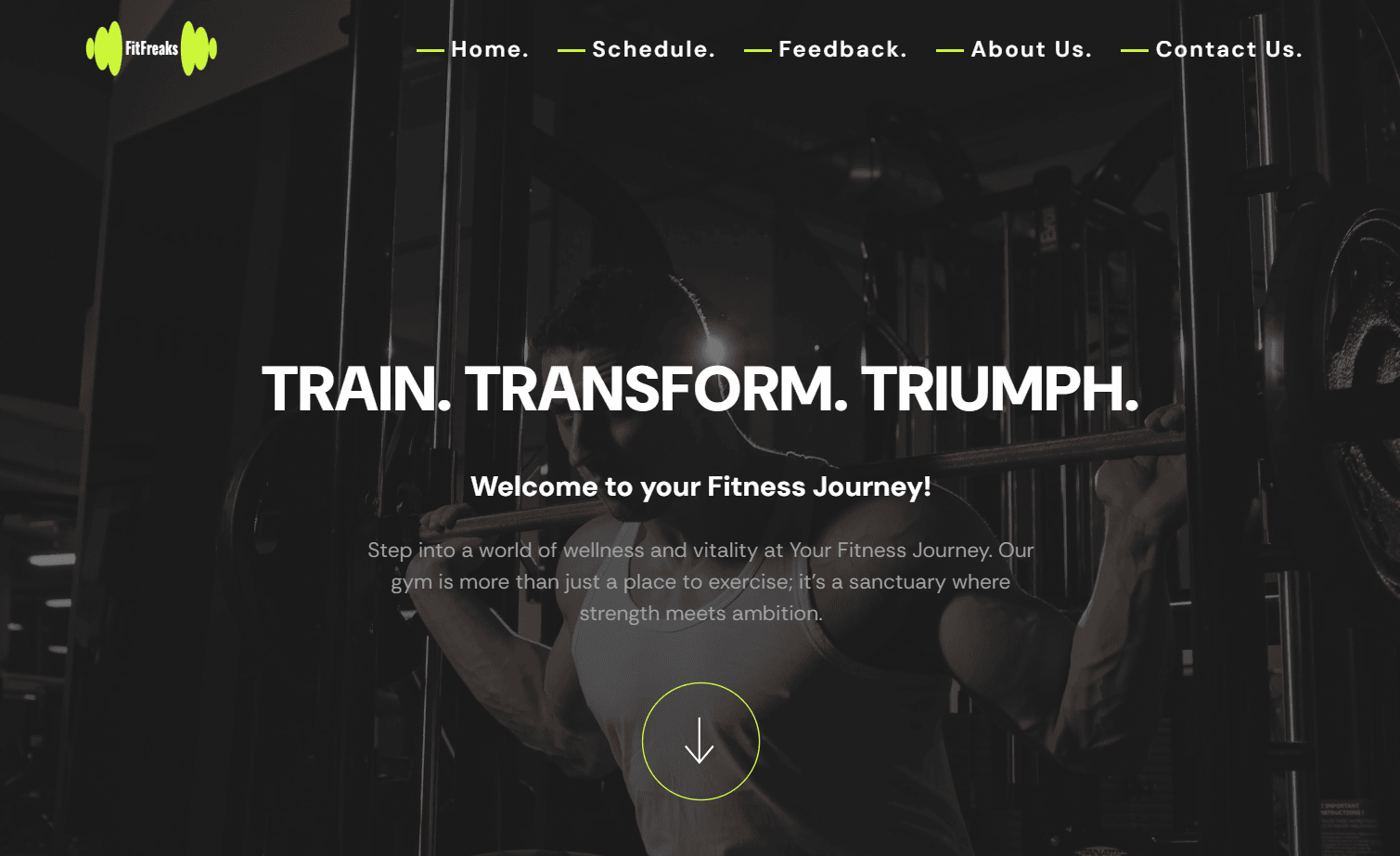 Website Home page Screen Shot