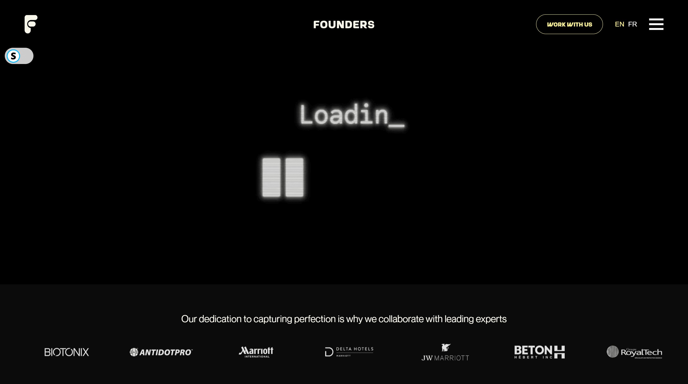 Website Home page Screen Shot